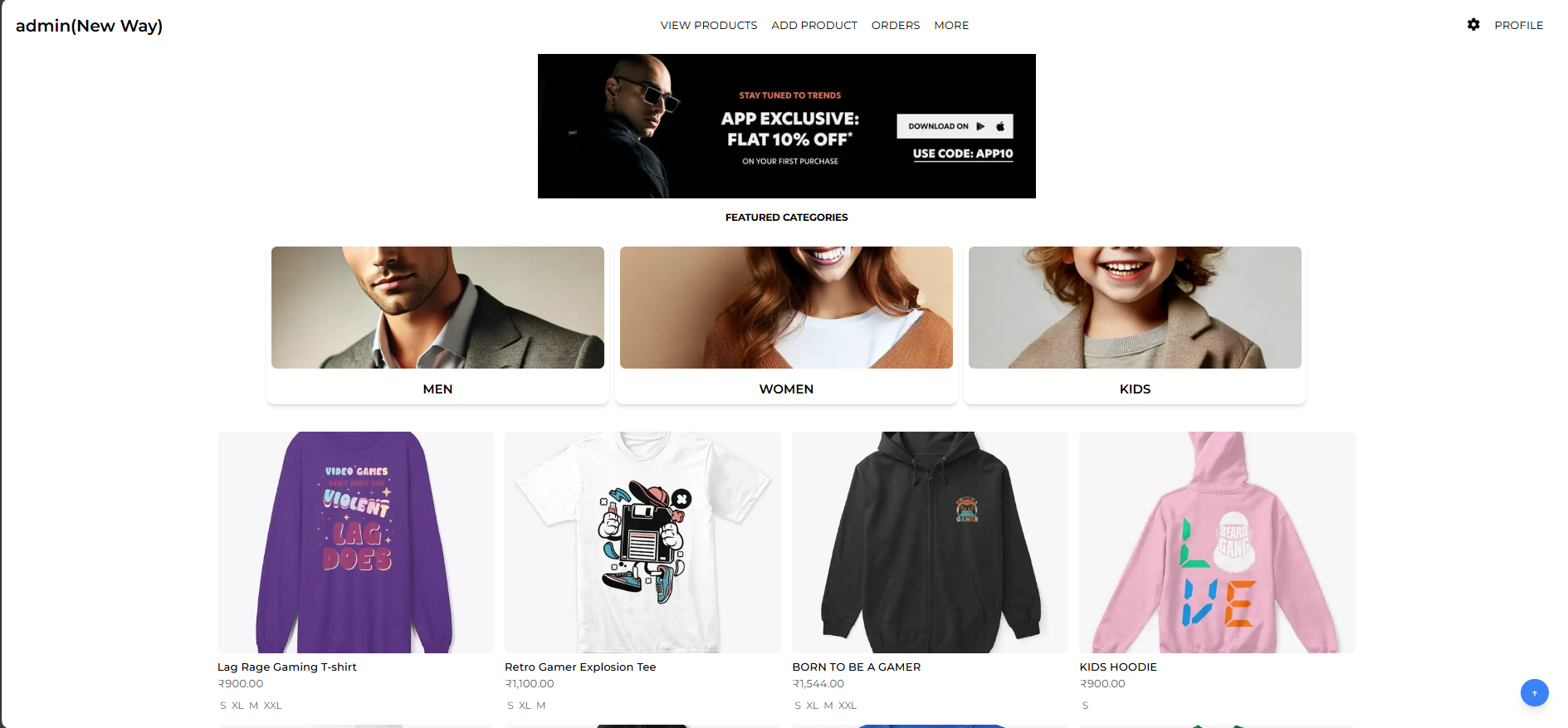 e-Commerce Website